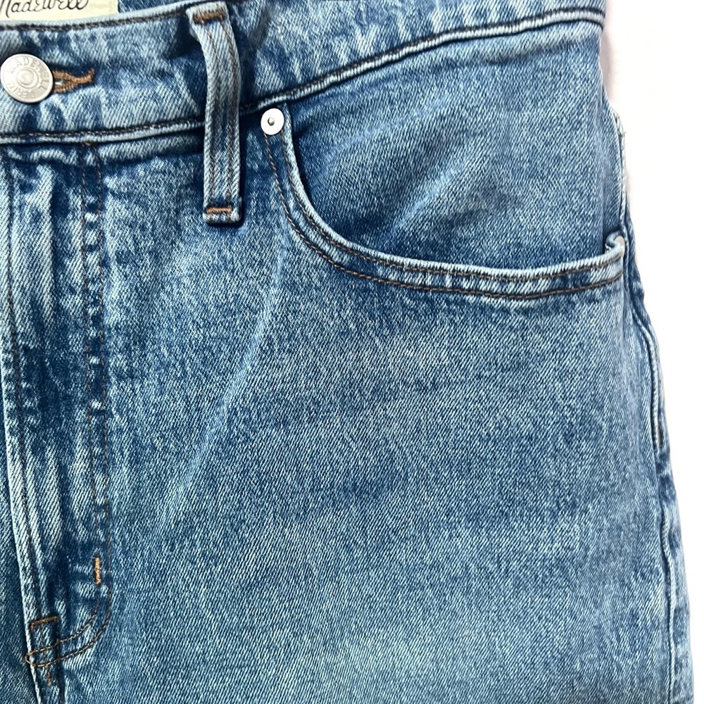 MADEWELL the perfect vintage straight vintage Blue Distressed‎ Jeans 31 - Picture 10 of 12